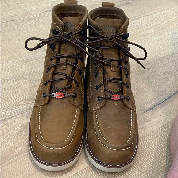 BRUNT Men's Marin Unlined Soft Toe Boots - Brown - EUC with box - Picture 2 of 12